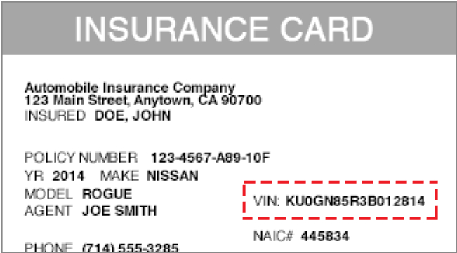 PROOF-OF-INSURANCE CARD